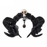 Bandeau Gothique Tête de Mort