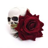 Barrette Gothique Tête de Mort