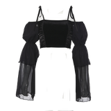 Blouse Gothique Épaules Dénudées