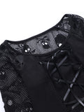 Gothic-Bluse<br> Totenkopf-Ärmel