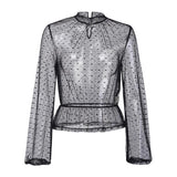 Blouse Gothique transparent Pois