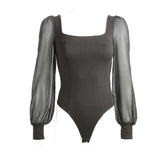 Body Gothique Manche Longue