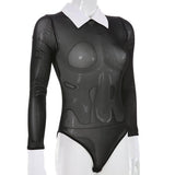 Gothic Bodysuit<br> Black