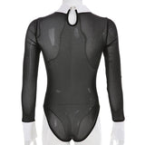 Gothic Bodysuit<br> Black