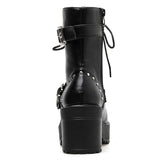Gothic Boot<br> Metal Buckles