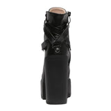 Botte Gothique <br /> Compensée en Cuir - L'Antre Gothique