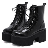 Botte Gothique cuir Verni