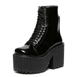 Botte Gothique <br /> en Cuir Brillant - L'Antre Gothique