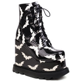 Gothic Boots<br> Bat Pattern