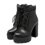 Bottes Gothique <br /> à dentelle - L'Antre Gothique