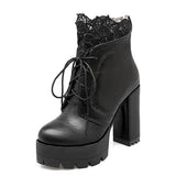 Bottes Gothique <br /> à dentelle - L'Antre Gothique