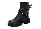 Bottes Gothique <br /> en Sangle Avec Des Ailes - L'Antre Gothique