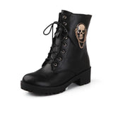 Bottine Gothique <br /> Tête de Mort