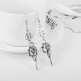 Gothic Earring<br> Raven Skull