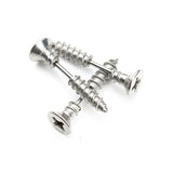 Boucle d'Oreille Gothique <br /> Clou Argent - L'Antre Gothique