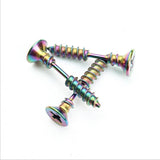 Boucle d'Oreille Gothique <br /> Clou Argent - L'Antre Gothique