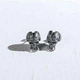 Boucle d'Oreille Gothique Crane Cornu