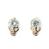 Boucle d'Oreille Gothique <br />Cristal Rose - L'Antre Gothique