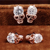 Boucle d'Oreille Gothique <br />Cristal Rose - L'Antre Gothique