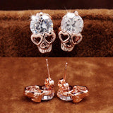 Boucle d'Oreille Gothique <br />Cristal Rose - L'Antre Gothique