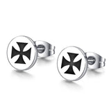 Boucle d'Oreille Gothique <br />Croix - L'Antre Gothique