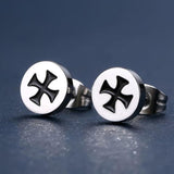 Boucle d'Oreille Gothique <br />Croix - L'Antre Gothique