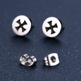 Boucle d'Oreille Gothique <br />Croix - L'Antre Gothique