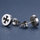 Boucle d'Oreille Gothique <br />Croix - L'Antre Gothique