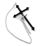 Boucle d'Oreille Gothique Croix