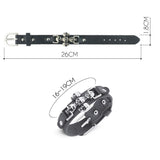 Bracelet Gothique <br /> Croix de Crâne