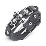 Bracelet Gothique <br /> Croix de Crâne