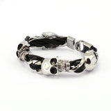 Bracelet Gothique à Tête de Mort