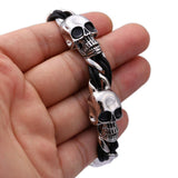 Bracelet Gothique <br /> à Tête de Mort