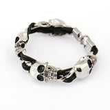 Bracelet Gothique <br /> à Tête de Mort