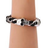 Bracelet Gothique <br /> à Tête de Mort