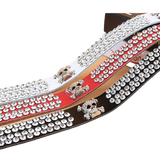 Ceinture Gothique Strass et Tête de Mort