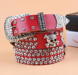 Gothic Belt<br> Rhinestones and Skull