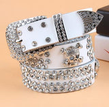 Gothic Belt<br> Rhinestones and Skull