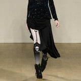 Gothic Tights<br> Skull Print