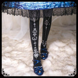 Gothic Tights<br> Printed Cross