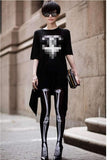 Gothic Tights<br> Skeleton Print