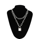 Colliers Gothique <br />Chaîne avec Cadenas - L'Antre Gothique