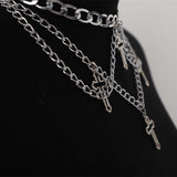 Colliers Gothique <br /> Croix Superposées