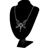 Gotische Halsketten<br> Schmetterlingsschädel
