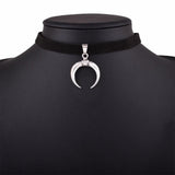 Colliers Gothique <br /> Ras de Cou Noir - L'Antre Gothique