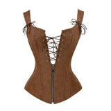 Corset Gothique <br /> En Simili Cuir