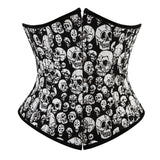 Corset Gothique <br /> Tête de Mort - L'Antre Gothique