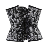 Corset Gothique <br /> Tête de Mort - L'Antre Gothique