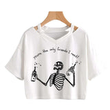 Crop Top Gothique <br /> Grunge