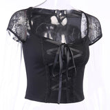 Crop Top Gothique <br /> Mortellement Aimé - L'Antre Gothique